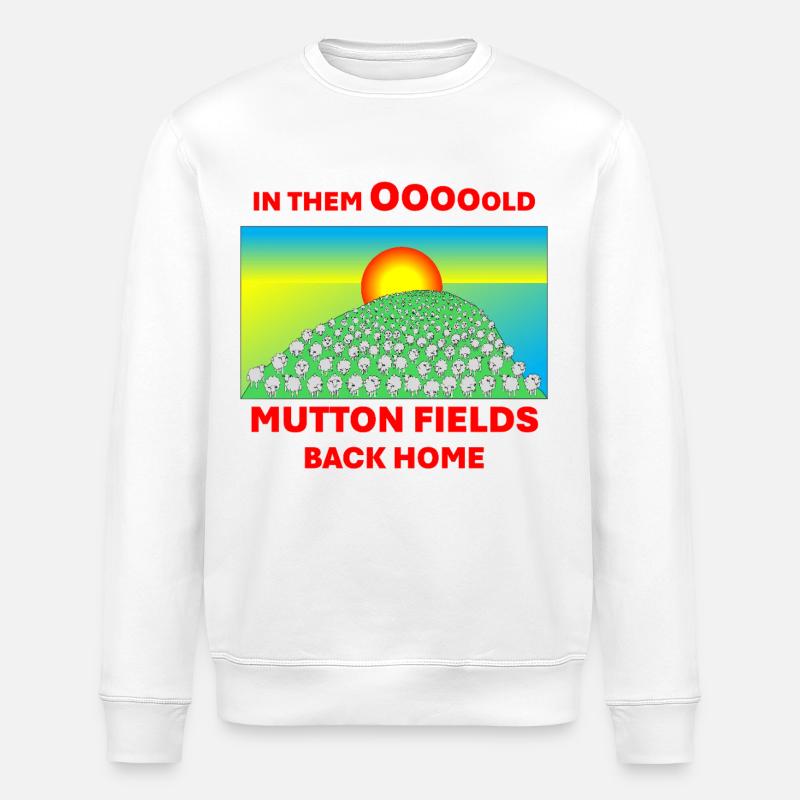 Mutton Fields - Stanley/Stella ROLLER Unisex Organic Sweatshirt - white
