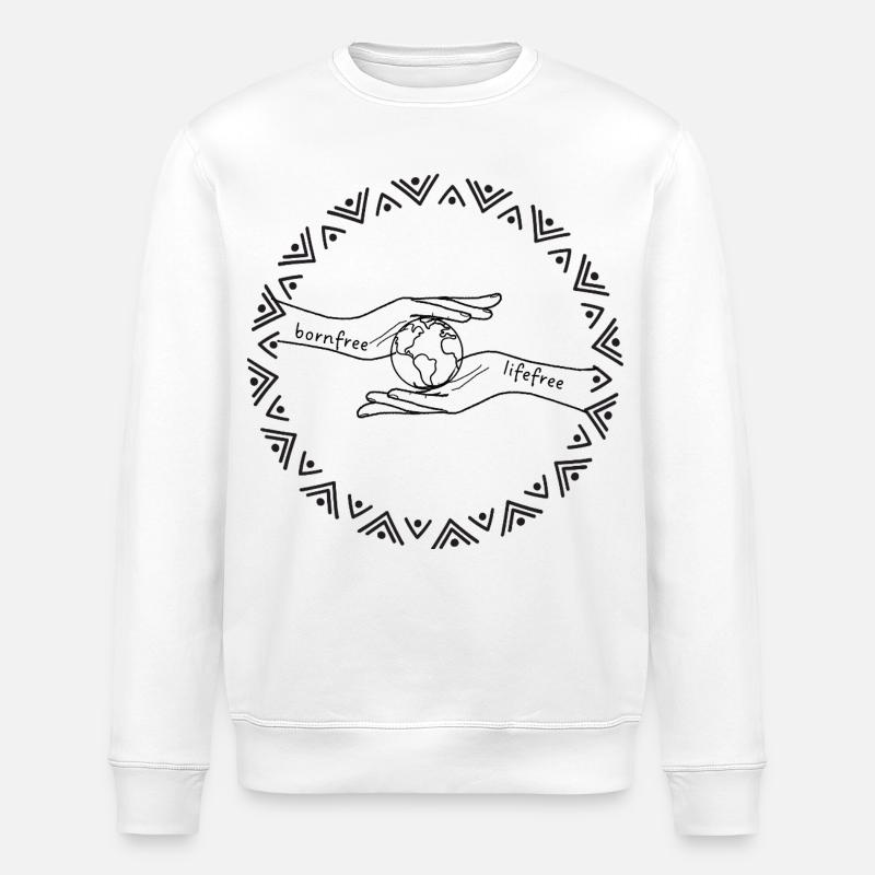 Espoir, liberté, ensemble - Sweat bio ROLLER Stanley/Stella Unisexe - blanc