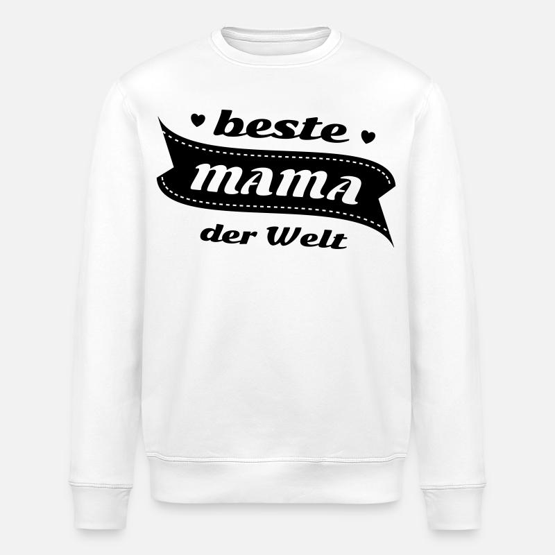Die beste Mama der Welt - Stanley/Stella Unisex Bio-Sweatshirt ROLLER - Weiß