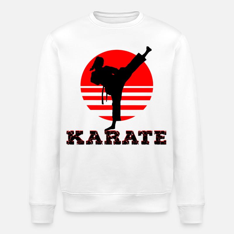 karaté - Sweat bio ROLLER Stanley/Stella Unisexe - blanc
