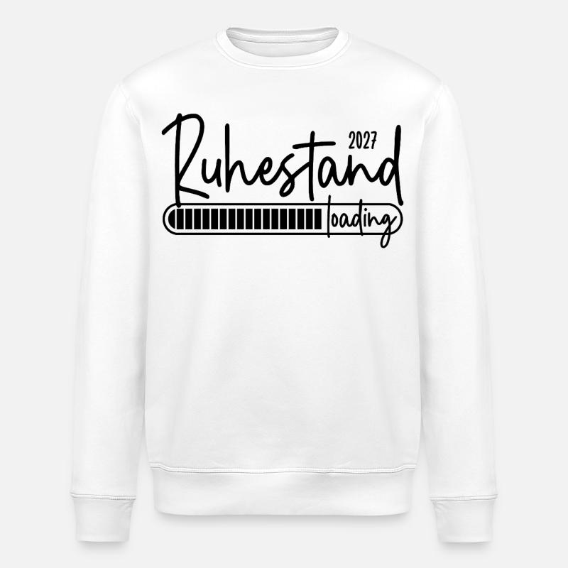 Ruhestand 2027 loading - Stanley/Stella Unisex Bio-Sweatshirt ROLLER - Weiß