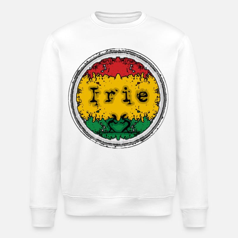 Reggae Irie - Stanley/Stella Unisex Bio-Sweatshirt ROLLER - Weiß