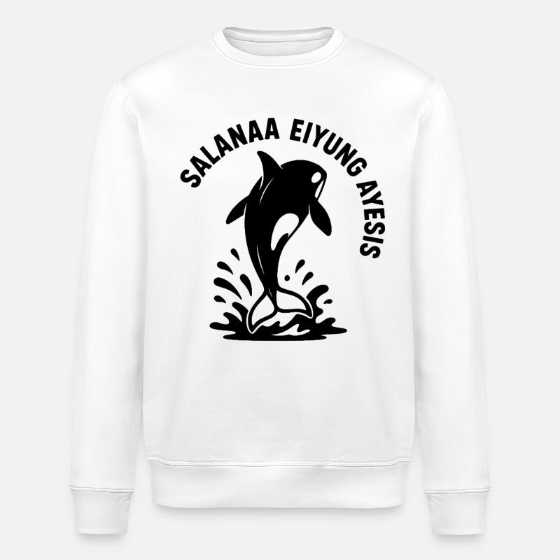Salanaa Eiyung Ayesis - Stanley/Stella Unisex Bio-Sweatshirt ROLLER - Weiß