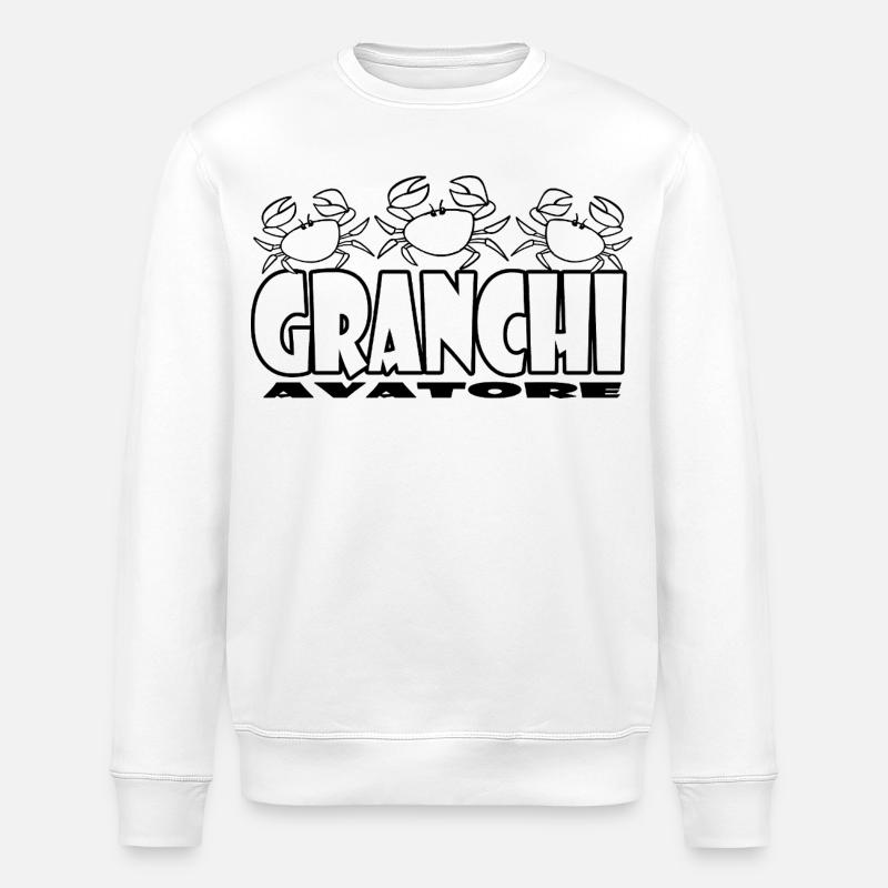 Krabben - Stanley/Stella Unisex Bio-Sweatshirt ROLLER - Weiß