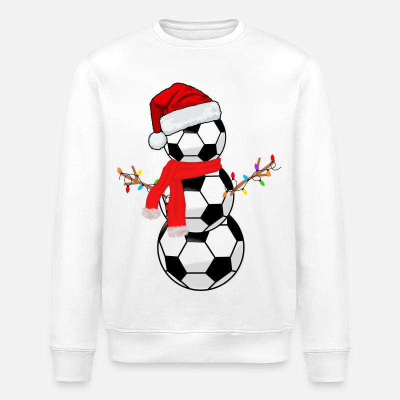 Fußball-Weihnachten - Stanley/Stella Unisex Bio-Sweatshirt ROLLER - Weiß