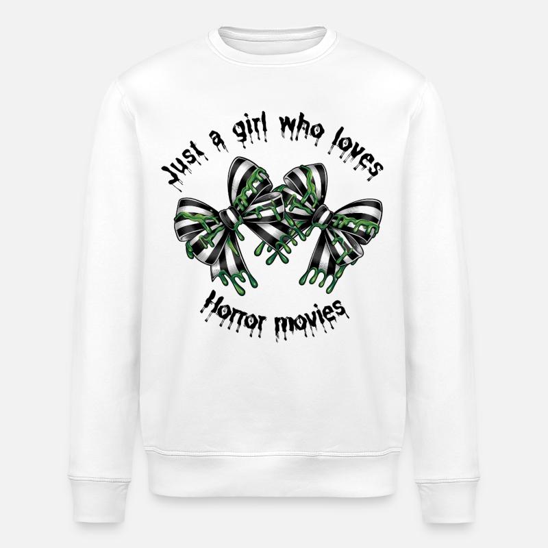 Conception d’arc à rayures empoisonnées - Sweat bio ROLLER Stanley/Stella Unisexe - blanc