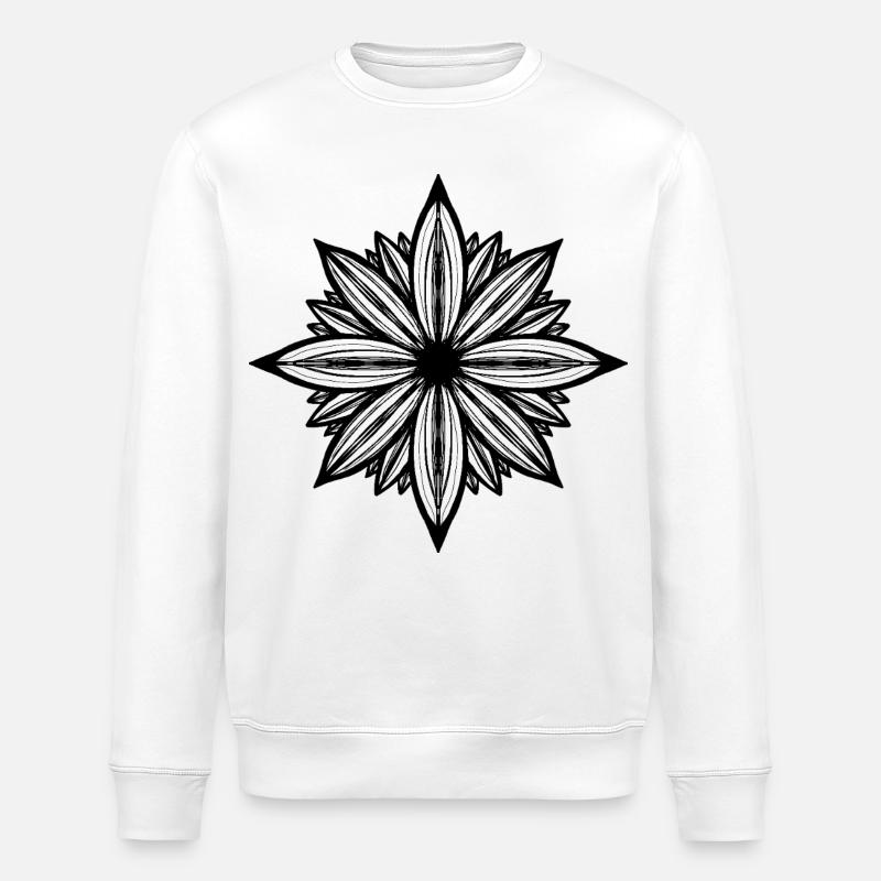 Daisy flower - Stanley/Stella Unisex Bio-Sweatshirt ROLLER - Weiß