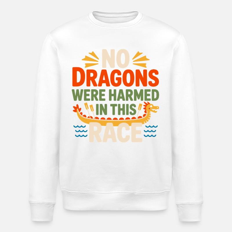 Team Paddling Synchronized Art  - Stanley/Stella ROLLER Unisex Organic Sweatshirt - white