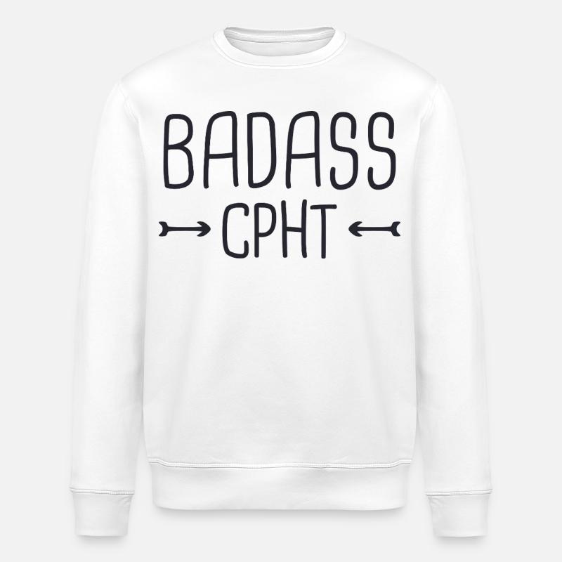 Pharmacie CPhT Badass - Sweat bio ROLLER Stanley/Stella Unisexe - blanc