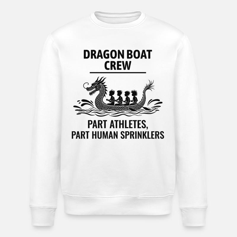 Drachenboot-Team Wasserspaß - Stanley/Stella Unisex Bio-Sweatshirt ROLLER - Weiß