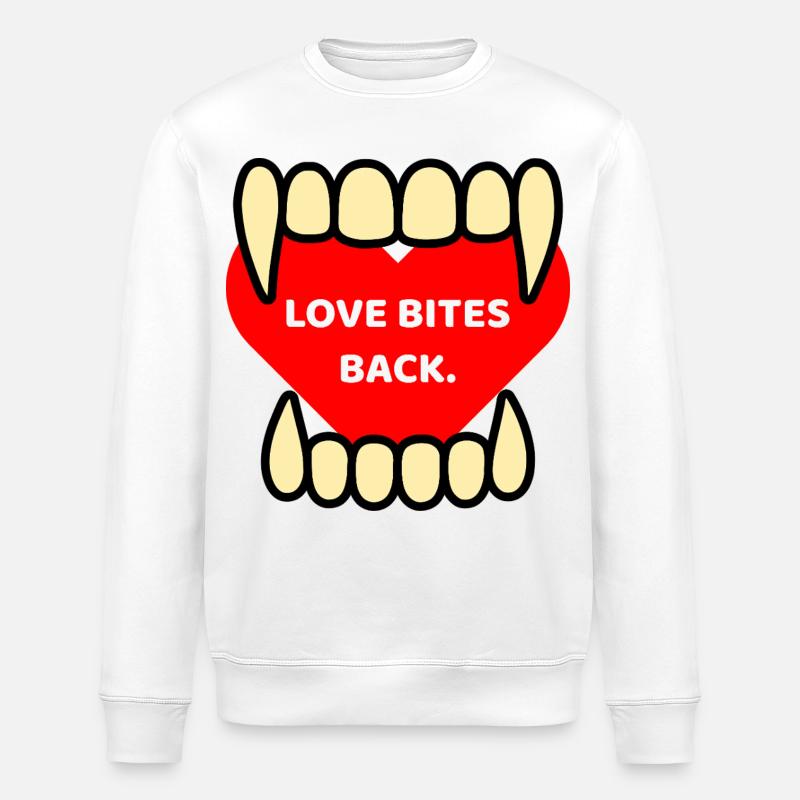 DIE LIEBE REISST ZURÜCK. - Stanley/Stella Unisex Bio-Sweatshirt ROLLER - Weiß
