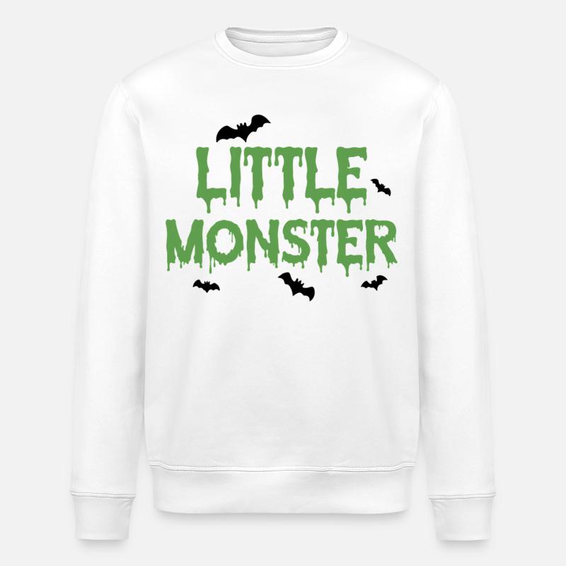 Kleines Monster - Stanley/Stella Unisex Bio-Sweatshirt ROLLER - Weiß