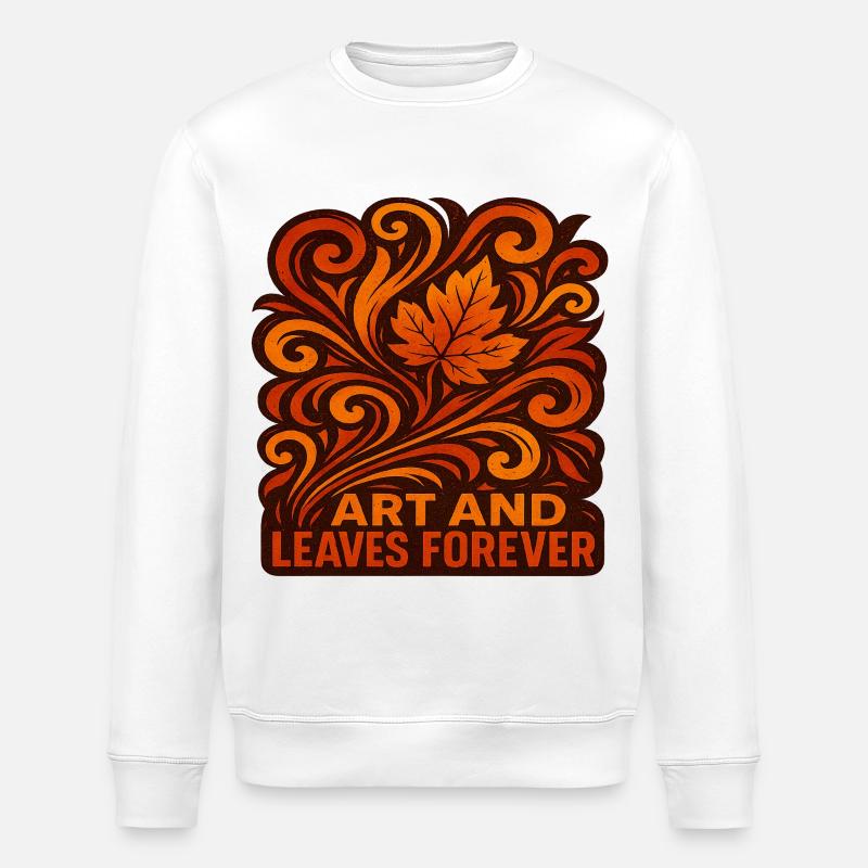 Abstrait Automne Herbst Herbstlich - Sweat bio ROLLER Stanley/Stella Unisexe - blanc