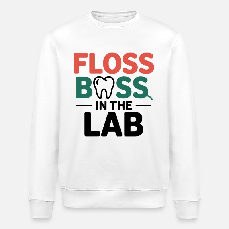 Technicien de laboratoire dentaire Art - Sweat bio ROLLER Stanley/Stella Unisexe - blanc