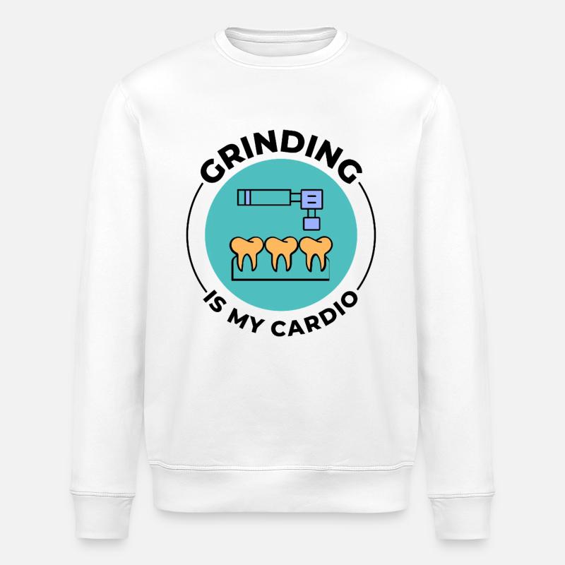 Dentaltechniker Stolz Design - Stanley/Stella Unisex Bio-Sweatshirt ROLLER - Weiß