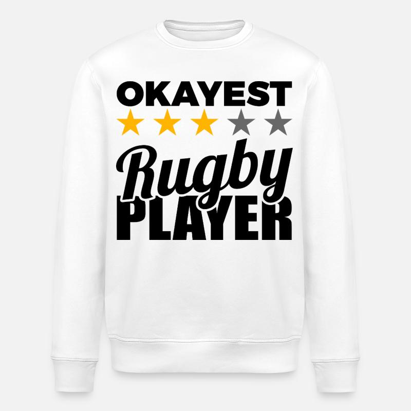 Rugby Spieler - Stanley/Stella Unisex Bio-Sweatshirt ROLLER - Weiß