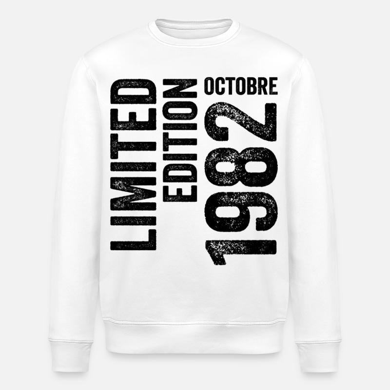 1982 - Stanley/Stella ROLLER Unisex Organic Sweatshirt - white