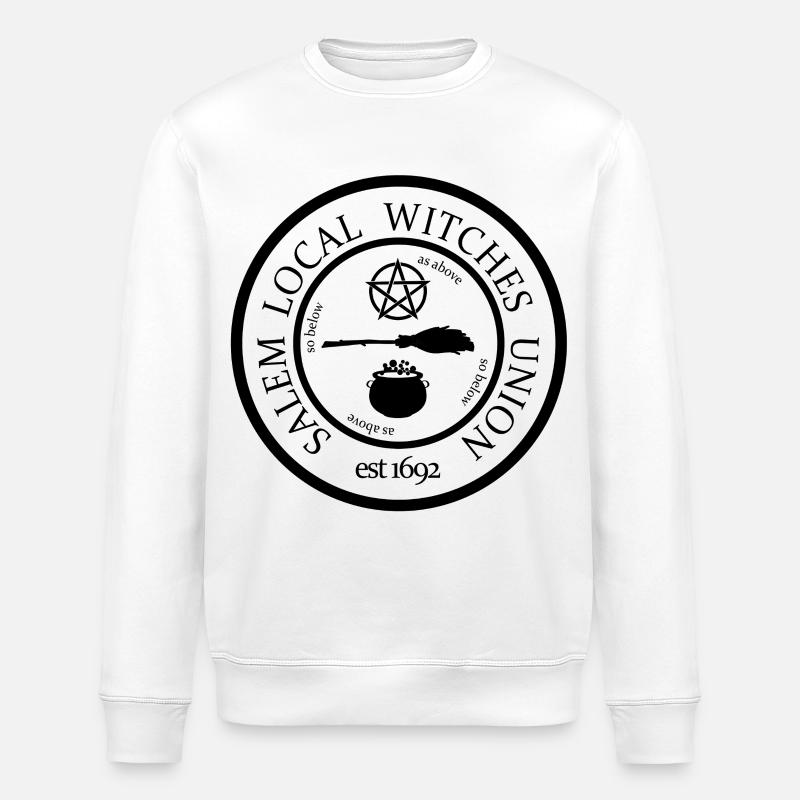 Salem Lokale Hexenunion Halloween - Stanley/Stella Unisex Bio-Sweatshirt ROLLER - Weiß