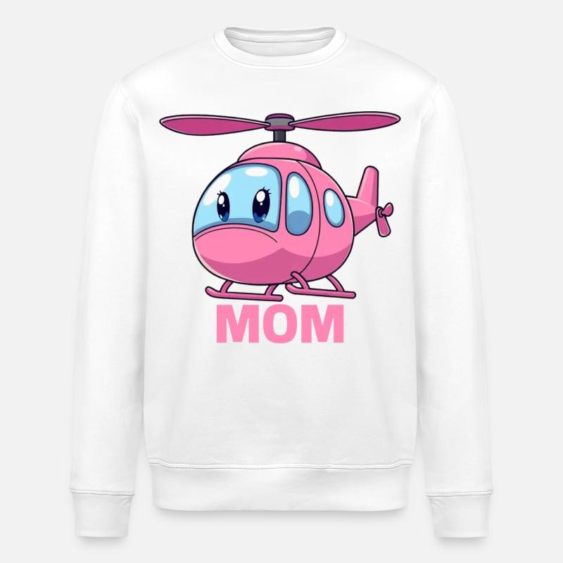 Helikopter Mutter - Stanley/Stella Unisex Bio-Sweatshirt ROLLER - Weiß