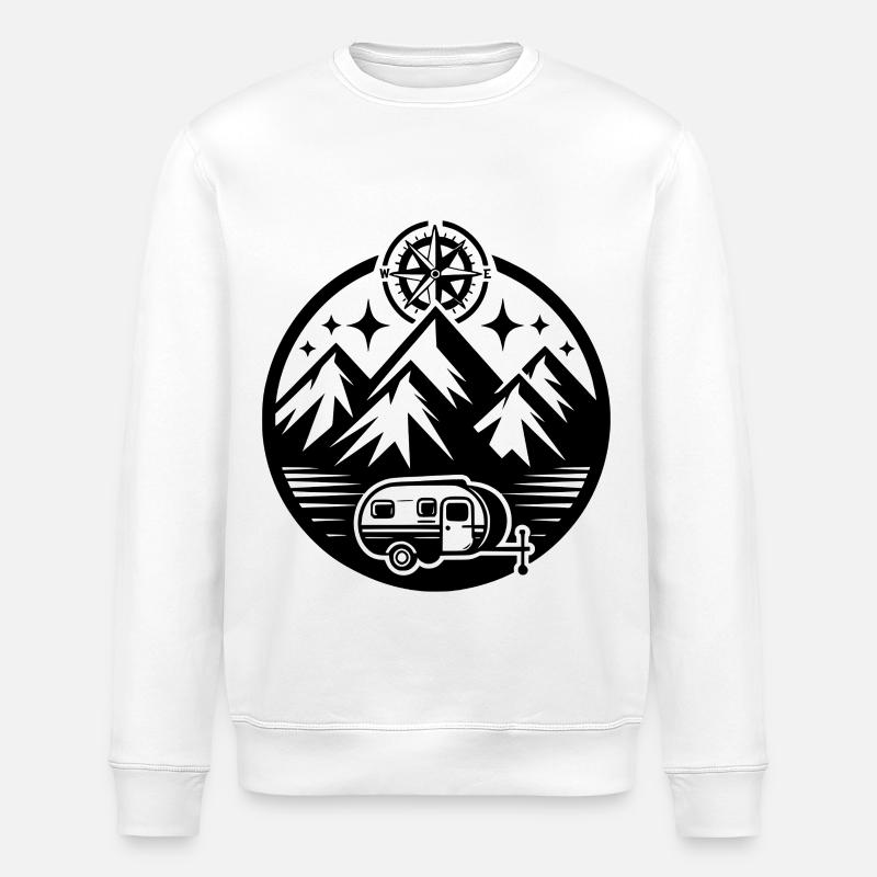 Camping  - Stanley/Stella Unisex Bio-Sweatshirt ROLLER - Weiß