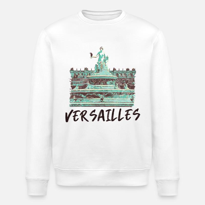 Berühmter Barockbrunnen von Versailles - Stanley/Stella Unisex Bio-Sweatshirt ROLLER - Weiß