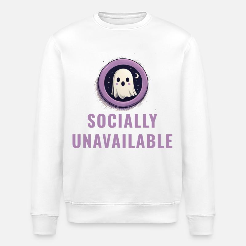 Spukgeist Mondnacht Logo - Sweat bio ROLLER Stanley/Stella Unisexe - blanc