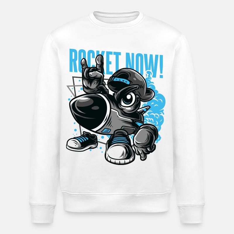 ROCKET NOW - Sweat bio ROLLER Stanley/Stella Unisexe - blanc