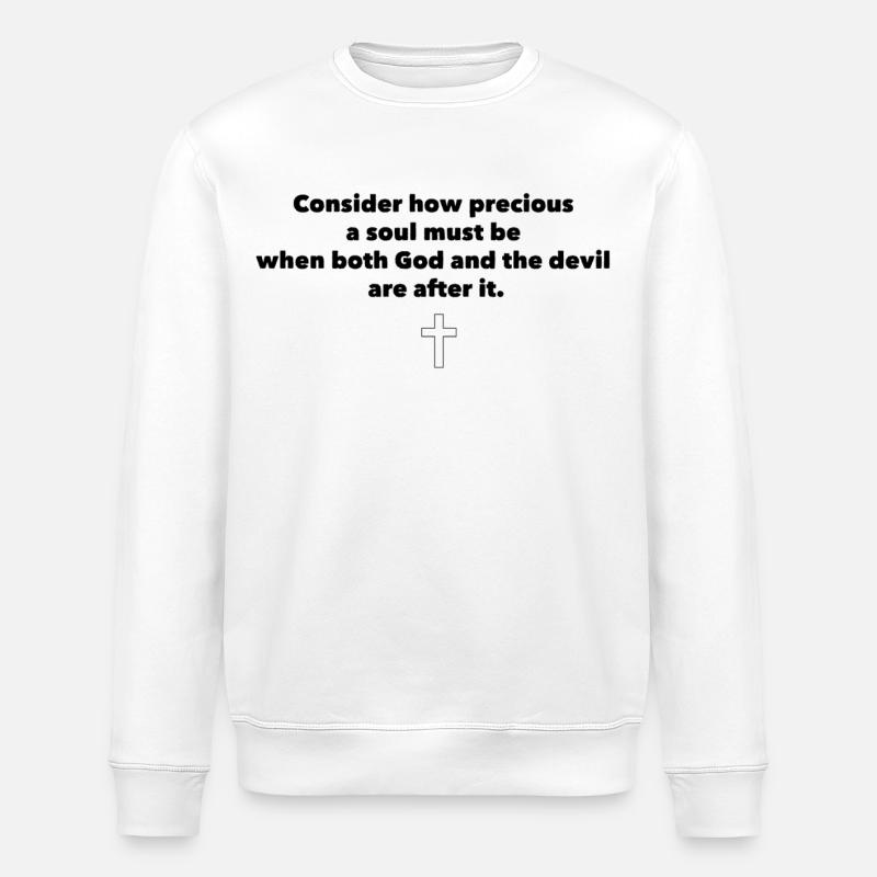 Consider how - Stanley/Stella ROLLER Unisex Organic Sweatshirt - white