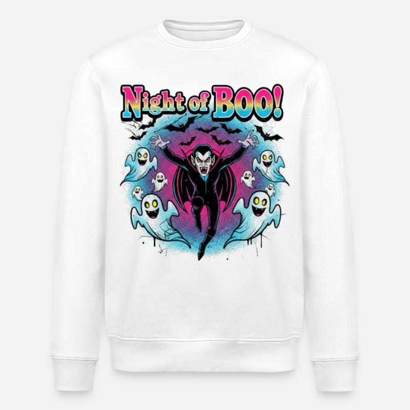 Nuit Boo Vampire - Sweat bio ROLLER Stanley/Stella Unisexe - blanc