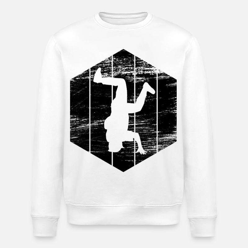 Breakdancer - Stanley/Stella Unisex Bio-Sweatshirt ROLLER - Weiß