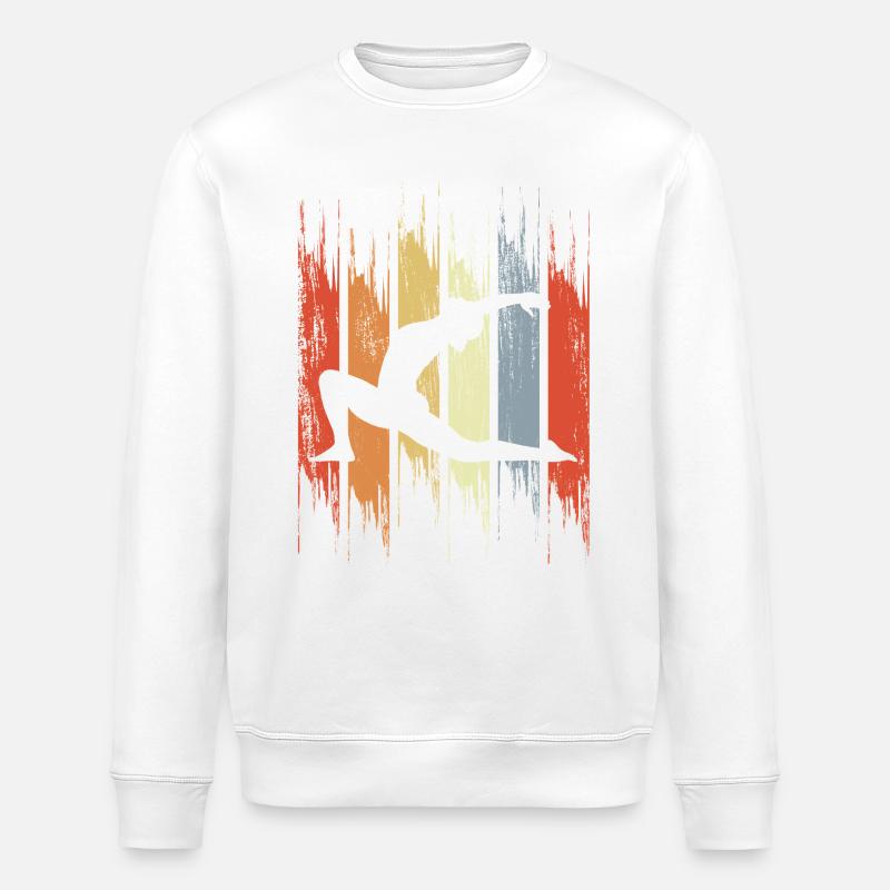 Dessin de Yogini - Sweat bio ROLLER Stanley/Stella Unisexe - blanc