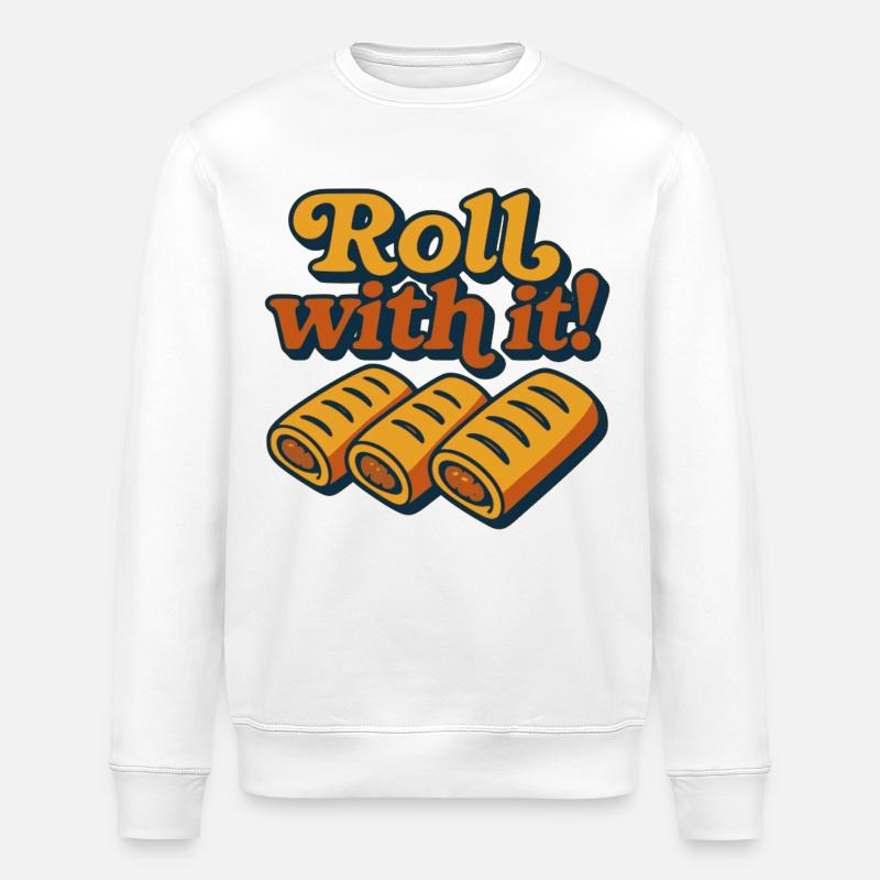 Roll with It - Stanley/Stella ROLLER Unisex Organic Sweatshirt - white