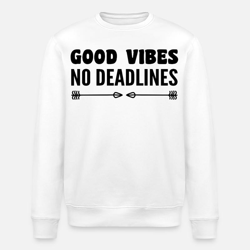 No deadlines - Sweat bio ROLLER Stanley/Stella Unisexe - blanc