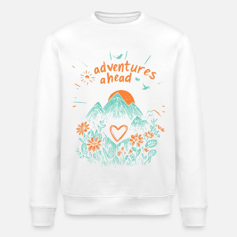 Adventures ahead - Stanley/Stella Unisex Bio-Sweatshirt ROLLER - Weiß