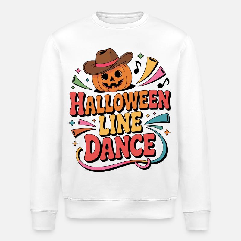 Halloween Line Dance - Stanley/Stella Unisex Bio-Sweatshirt ROLLER - Weiß