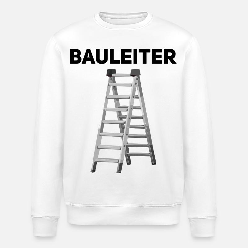 Bauleiter – Lustiger Handwerker Spruch - Stanley/Stella Unisex Bio-Sweatshirt ROLLER - Weiß
