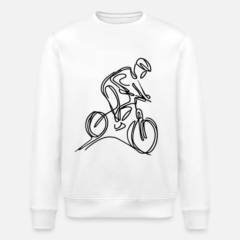 Mountainbiker - Stanley/Stella Unisex Bio-Sweatshirt ROLLER - Weiß