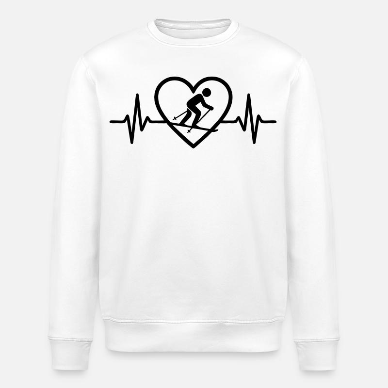 Cœur de ski - Sweat bio ROLLER Stanley/Stella Unisexe - blanc