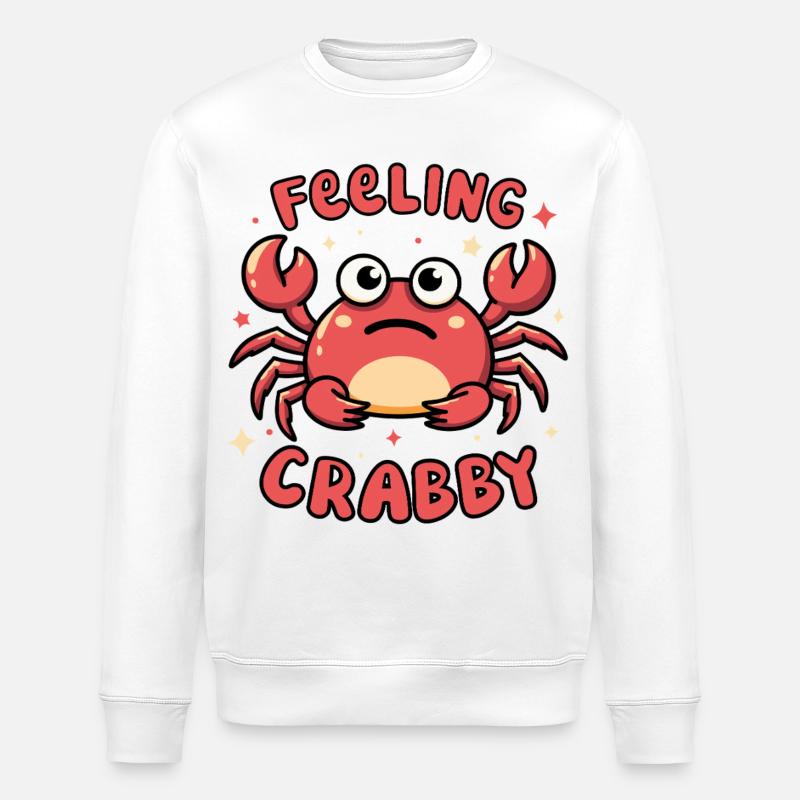 feeling crabby - Sweat bio ROLLER Stanley/Stella Unisexe - blanc