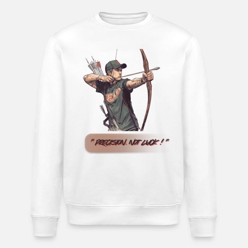 Präzision statt Glück - Stanley/Stella Unisex Bio-Sweatshirt ROLLER - Weiß