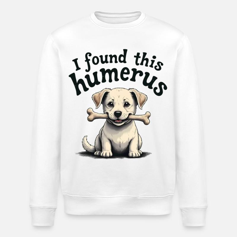 I found this humerus - Stanley/Stella ROLLER Unisex Organic Sweatshirt - white