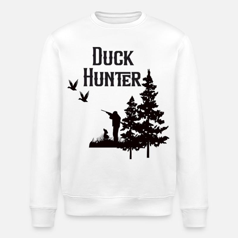Duck Hunter - Stanley/Stella Unisex Bio-Sweatshirt ROLLER - Weiß