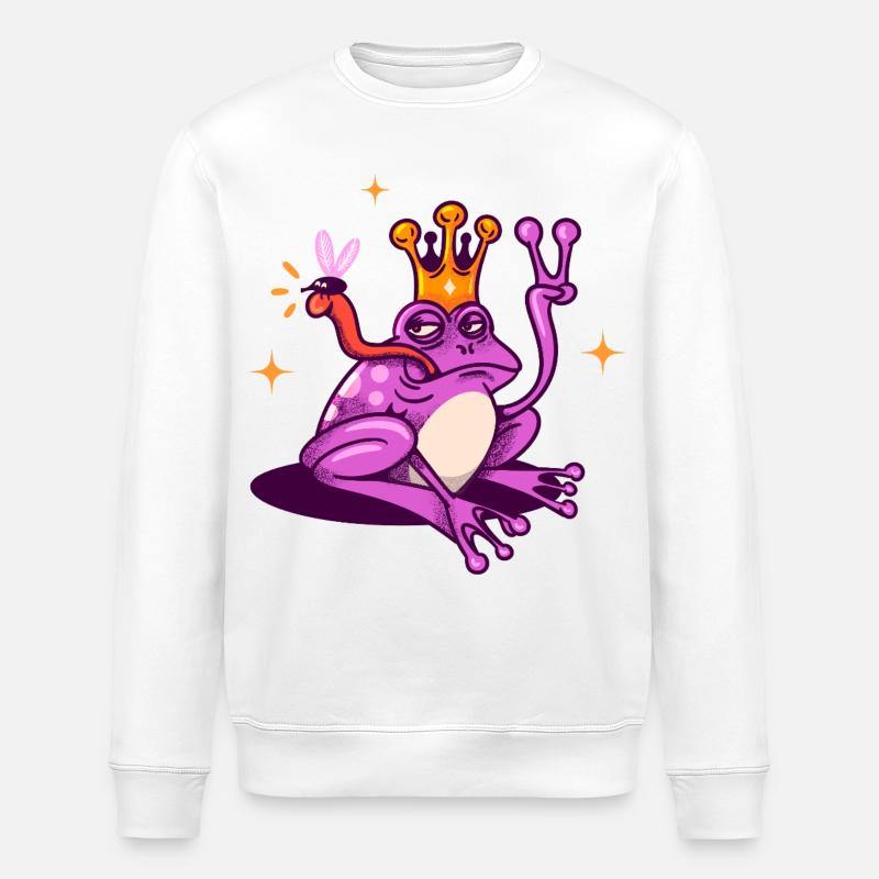 Prince Toad - Stanley/Stella ROLLER Unisex Organic Sweatshirt - white