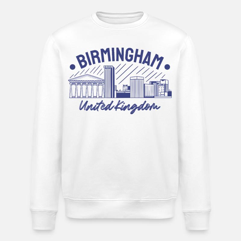 Birmingham, Großbritannien - Stanley/Stella Unisex Bio-Sweatshirt ROLLER - Weiß