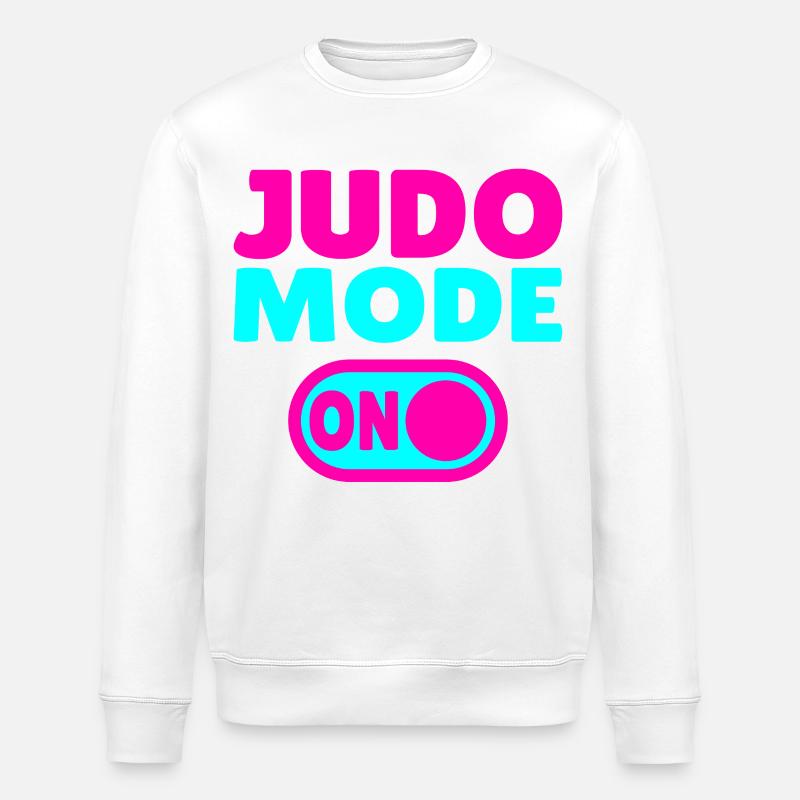 Judo Mode ON – Stärke, Disziplin & Kampfgeist - Stanley/Stella Unisex Bio-Sweatshirt ROLLER - Weiß