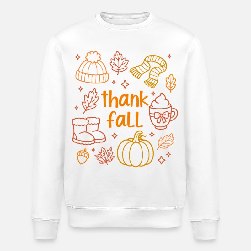 Dank Herbst - Stanley/Stella Unisex Bio-Sweatshirt ROLLER - Weiß