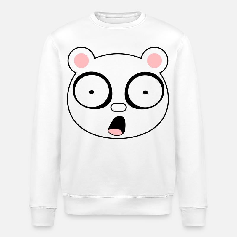 Panda - Stanley/Stella Unisex Bio-Sweatshirt ROLLER - Weiß