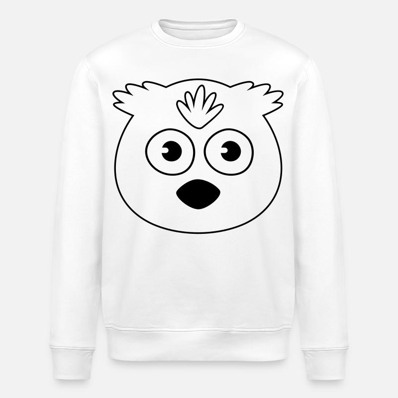 Eule - Stanley/Stella Unisex Bio-Sweatshirt ROLLER - Weiß