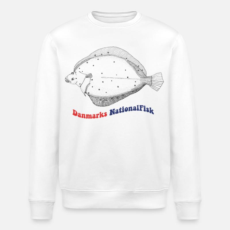 L’épagnette nationale de betteraves du Danemark - Sweat bio ROLLER Stanley/Stella Unisexe - blanc