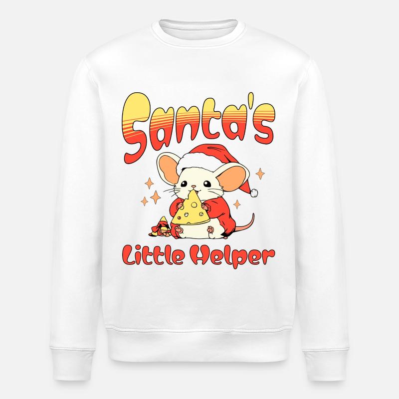 Weihnachtsmann Outfit perfekte Geschenkidee - Stanley/Stella Unisex Bio-Sweatshirt ROLLER - Weiß